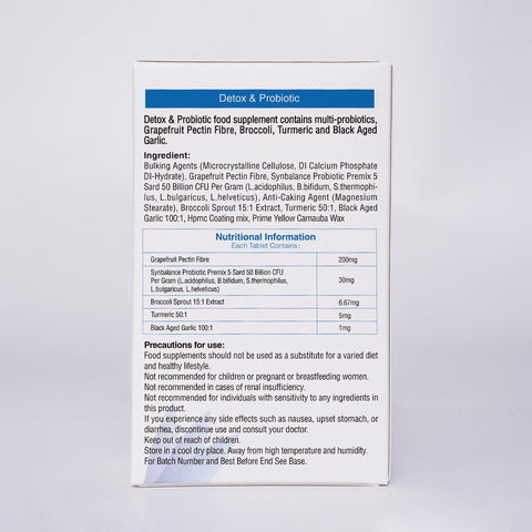 Detox & Probiotic Tablet (30 tablets; 15g)